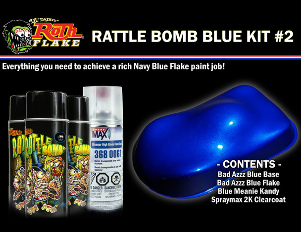 V-Twin - 41-0881 - Rattle Bomb Spray Kit Blue