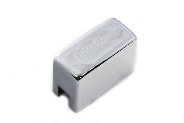 V-Twin - 42-0064 - Chrome Replica Delco Remy Style Relay Cover - Fits 1938-1957 Harley-Davidson W, 1941-1957 FL, 1938-1957 G, 1941-1948 U, 1938-1952 EL