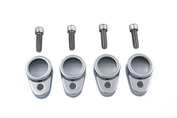 V-Twin - 42-0115 - Tappet Block Cover Set Chrome