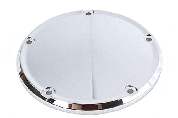 V-Twin - 42-0165 - Chrome 5-Hole Domed Derby Cover
