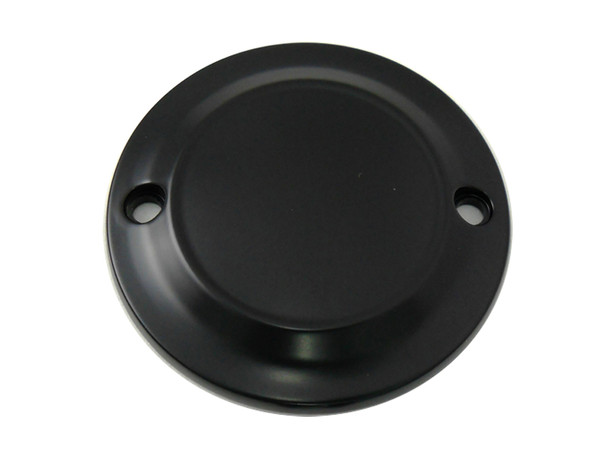 V-Twin - 42-0189 - Black 2-Hole Smooth Ignition System Cover