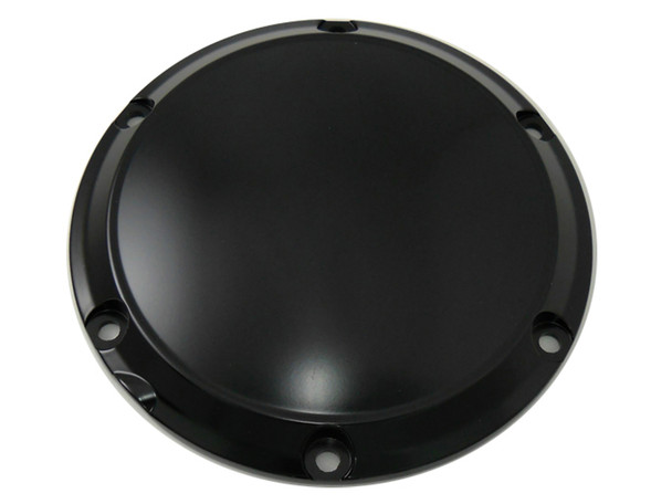 V-Twin - 42-0193 - Black 6-Hole Smooth Derby Cover