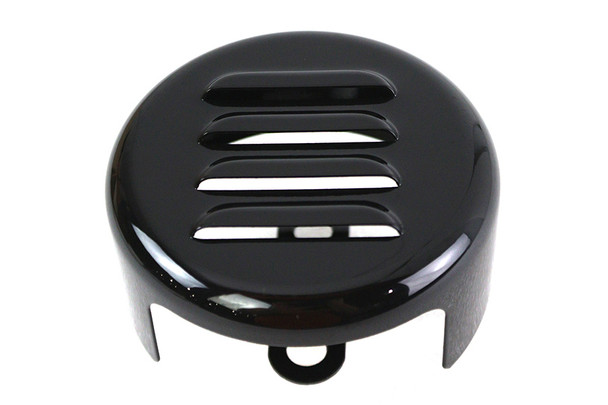 V-Twin - 42-0248 - Black Louvered Horn Cover