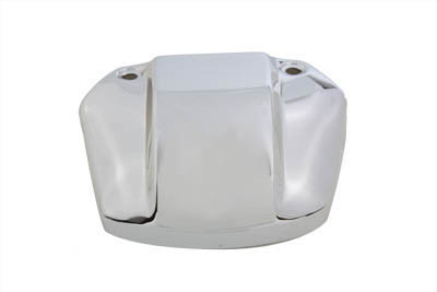 V-Twin - 42-0307 - Chrome Headlamp Visor Cover without Cut-Out