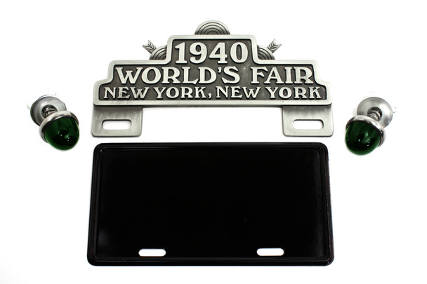 V-Twin - 42-0479 - World's Fair License Plate Topper Kit