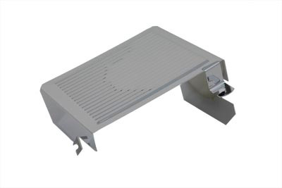 V-Twin - 42-0508 - Chrome Ribbed Battery Side Cover