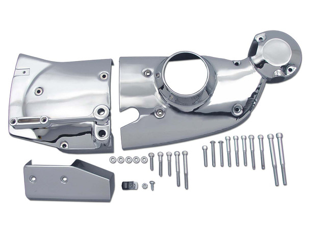 V-Twin - 42-0658 - Chrome Cam and Sprocket Cover Kit