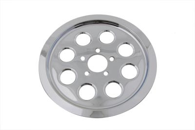 V-Twin - 42-0682 - Outer Pulley Cover 70 Tooth Chrome - Fits 2000-2005 Harley-Davidson FXD
