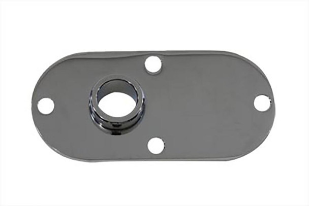 V-Twin - 42-0739 - Oval Inspection Cover Chrome