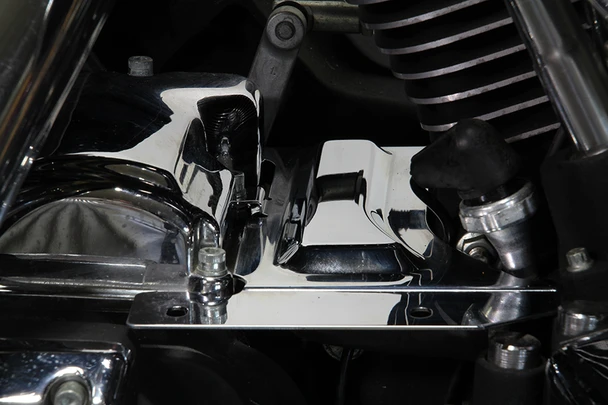 V-Twin - 42-0794 - Chrome Top Oil Pump Cover - Fits 1993-1995 Harley-Davidson FLT, 1993-1998 FLHR
