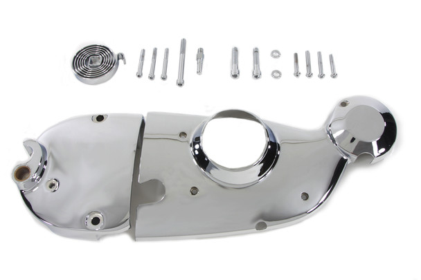 V-Twin - 42-0894 - Chrome Cam and Sprocket Cover Kit - Fits 1971-1976 Harley-Davidson XL