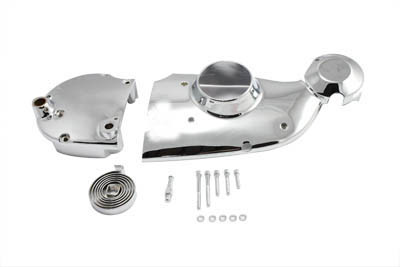 V-Twin - 42-0897 - Chrome Cam and Sprocket Cover Kit - Fits 1977-1978 Harley-Davidson XL