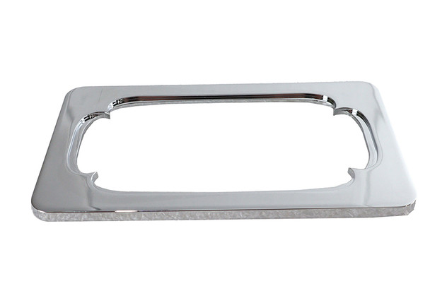 V-Twin - 42-0998 - License Plate Frame Thorn Style Chrome Billet