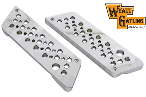 V-Twin - 42-1097 - Wyatt Gatling Saddlebag Face Plate - Fits 1993-2013 Harley-Davidson FLT