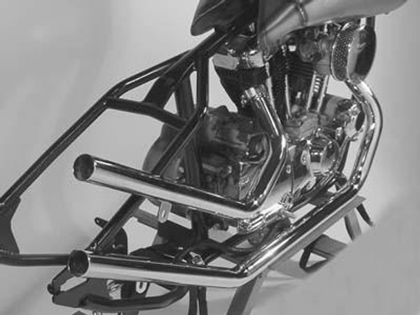  Paughco Straight-End Exhaust for Harley Sportster '57-'85 