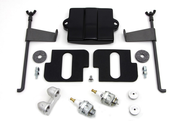 V-Twin - 42-1275 - Battery Box Top Kit - Fits 1936-1947 Harley-Davidson UL, G, EL, 1941-1947 FL