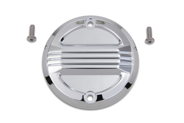 V-Twin - 42-1385 - Chrome Air Flow Ignition System Cover - Fits 1984-1998 Harley-Davidson FXST, FLT, 1991-1998 FXD, 1984-1994 FXR, 1986-1998 FLST