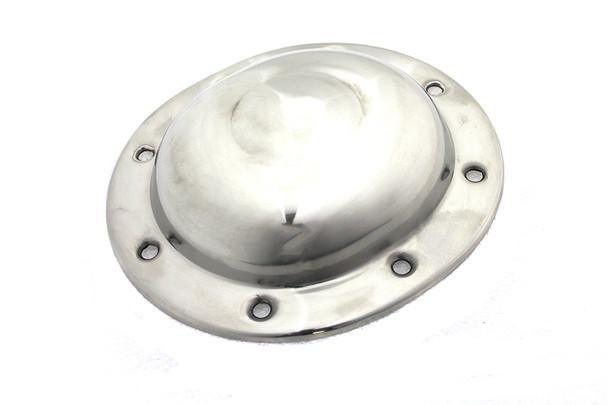 V-Twin - 42-1578 - Replica Stainless Steel Derby Cover - Fits 1937-1948 Harley-Davidson UL, 1936-1940 EL, 1941-1963 GE, WL, 1941-1964 FL