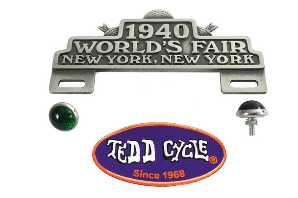 V-Twin - 42-1743 - World's Fair License Plate Topper Kit