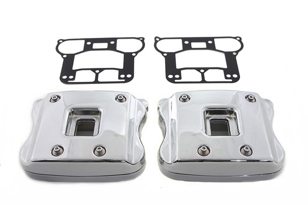 V-Twin - 42-5524 - Rocker Box Cover Set Chrome