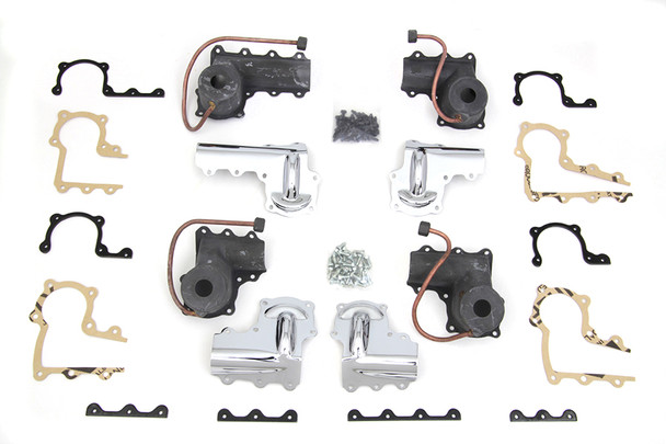 V-Twin - 42-6175 - Lower Valve Spring Cup Set Parkerized - Fits 1941-1947 Harley-Davidson FL, 1938-1940 EL
