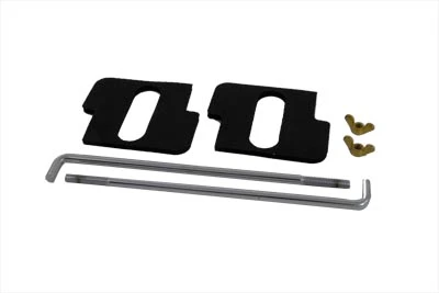 V-Twin - 42-9919 - Chrome Battery Rod Set - Fits 1937-1948 Harley-Davidson UL, 1936-1940 EL, 1941-1964 FL