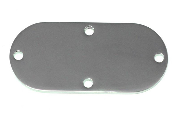 V-Twin - 42-9927 - Oval Inspection Cover Chrome - Fits 1991-2005 Harley-Davidson FXD, 1991-2006 FXST, FLST