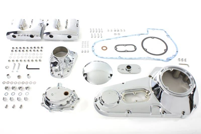V-Twin - 43-0507 - Chrome Engine Dress Up Kit - Fits 1971-1984 Harley-Davidson FX