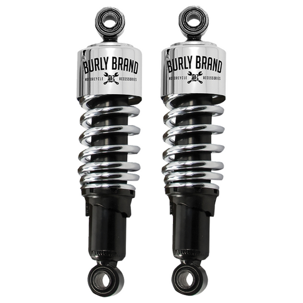 Burly Brand - Slammer Shocks fits '88-'03 Sportster Models (Chrome)