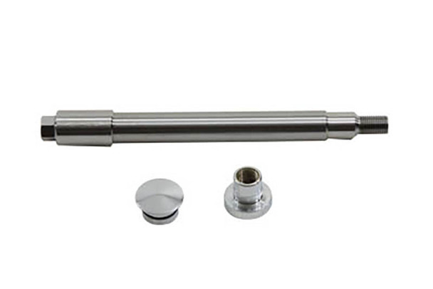 V-Twin - 44-0003 - Chrome Flush Mount Front Axle - Fits 1991-2003 Harley-Davidson FXD, 1988-1994 FXR