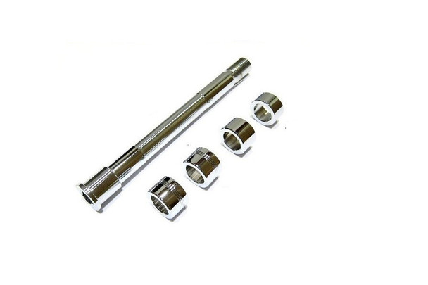 V-Twin - 44-0006 - Chrome Front Axle Kit