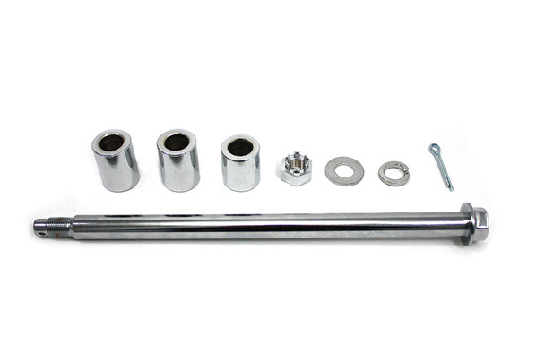 V-Twin - 44-0150 - Chrome Rear Axle Kit - Fits 1991-2005 Harley-Davidson FXD