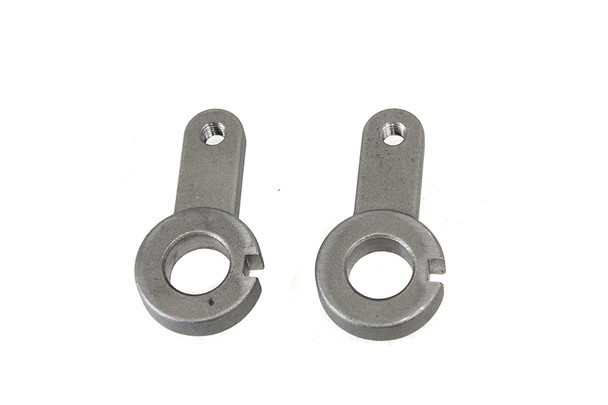 V-Twin - 44-0386 - Rear Axle Mount Tab Set Zinc - Fits 1985-2007 Harley-Davidson FXST, FLST