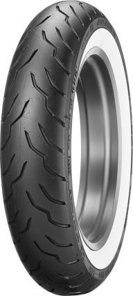 ダンロップ　US製　D407F ホワイトリボン130/90/16 Dunlop American Elite 130/90B16 Wide Whitewall Front Tire