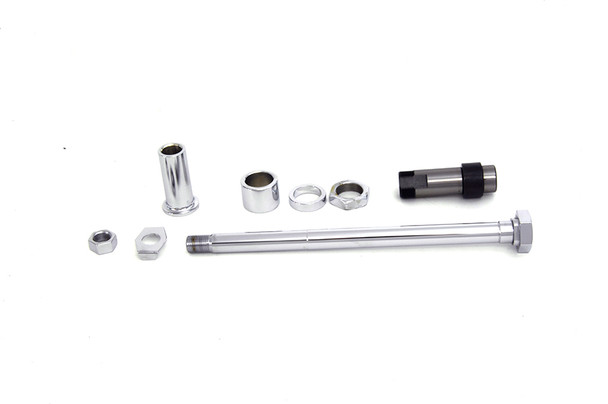 V-Twin - 44-0562 - Chrome Rear Axle Kit
