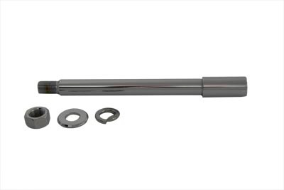 V-Twin - 44-0574 - Chrome Front Axle Kit - Fits 1973-1977 Harley-Davidson FX (front), 1973-1977 XL (front)