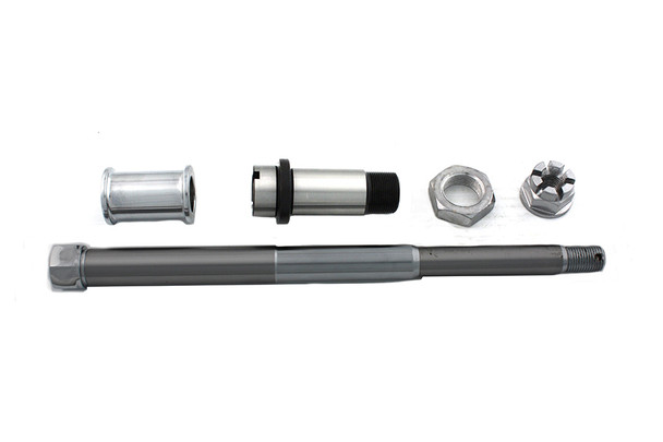 V-Twin - 44-0581 - Chrome Front Axle Kit - Fits 1937-1948 Harley-Davidson UL, 1936-1940 EL, 1941-1948 FL