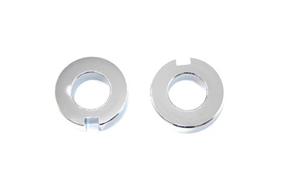 V-Twin - 44-0607 - Chrome Rear Axle Collar - Fits 2000-2007 Harley-Davidson FLST, FXST