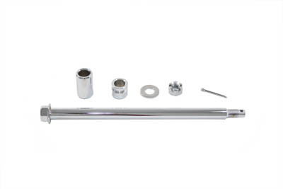 V-Twin - 44-0610 - Chrome Rear Axle Kit - Fits 1984-2006 Harley-Davidson FXST, 1986-2006 FLST, 1980-1999 FLT, 1982-1994 FXR