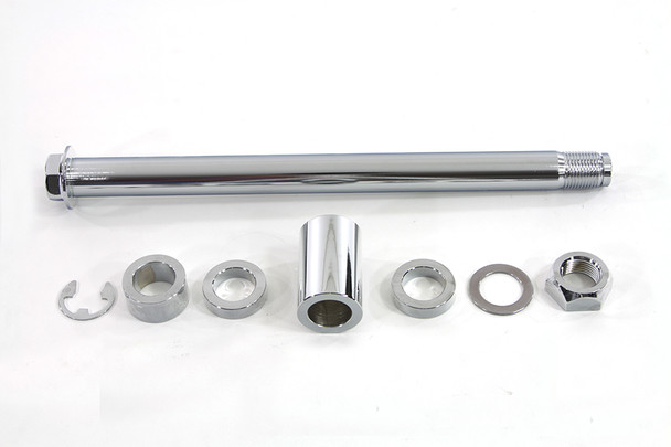 V-Twin - 44-0893 - Chrome Rear Axle Kit - Fits 2008-2017 Harley-Davidson FLST