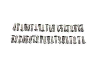 V-Twin - 45-0626 - Spoke 40 Piece Chrome Nipple Set