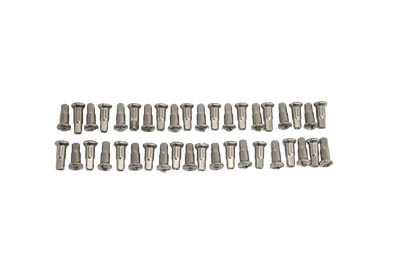 V-Twin - 45-0680 - Spoke 40 Piece Stainless Steel Nipple Set