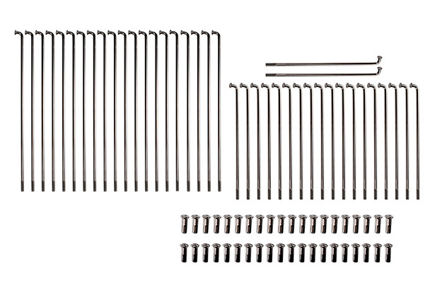 V-Twin - 45-0783 - Stainless Steel 18 inch Spoke Set