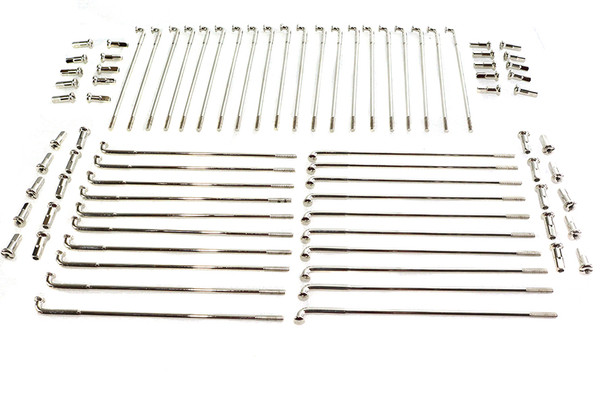 V-Twin - 45-0819 - Nickel Plated 16 inch Spoke Set