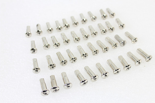 V-Twin - 45-0922 - 40 Piece Spoke Nipple Set Stainless Steel