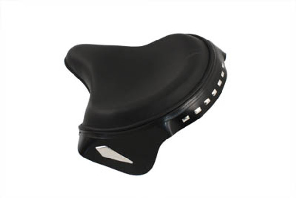 V-Twin - 47-0775 - Corbin Gentry Police Black Solo Seat with Spears