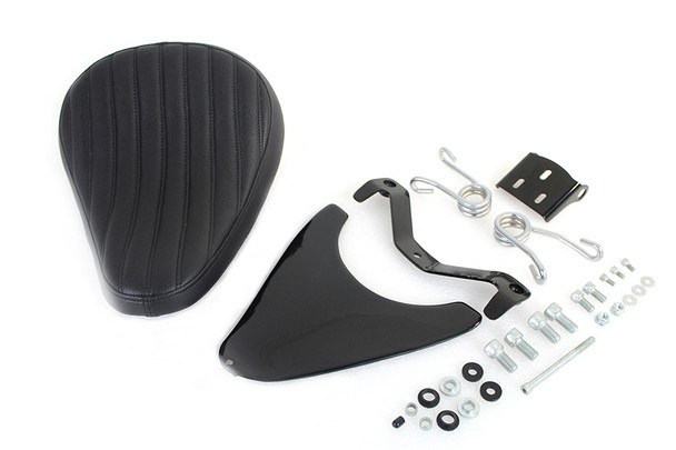 Corbin Gentry - Spring Mount Bates Tuck and Roll Solo Seat Kit fits '04-'06, 2010-Up Sportster Models