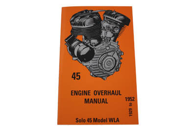 V-Twin - 48-0299 - Engine Overhaul Manual - Fits 1929-1952 Harley-Davidson WL