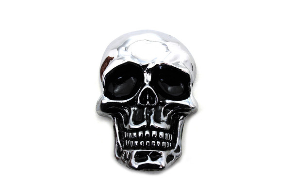 V-Twin - 48-0495 - Pewter Skull Emblem