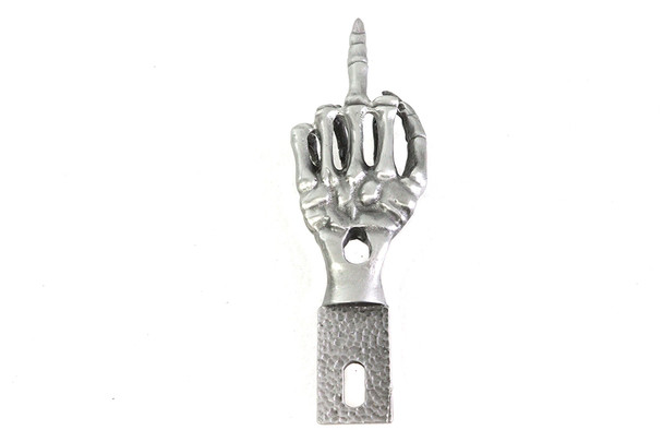 V-Twin - 48-1497 - Middle Finger License Plate Topper